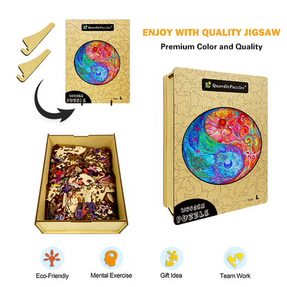 Puzzle mandala oheň a voda