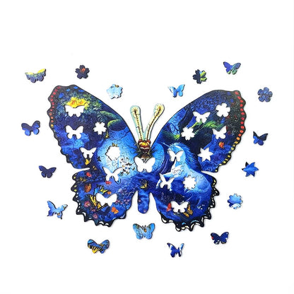 Puzzle motýle a jednorožce