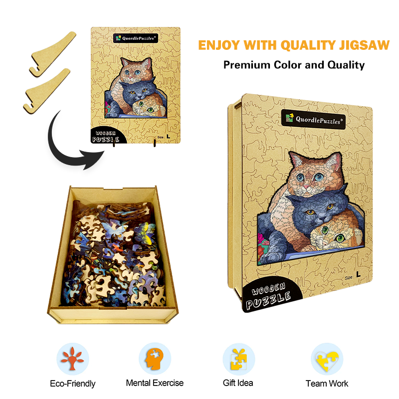 Puzzle tri mačky