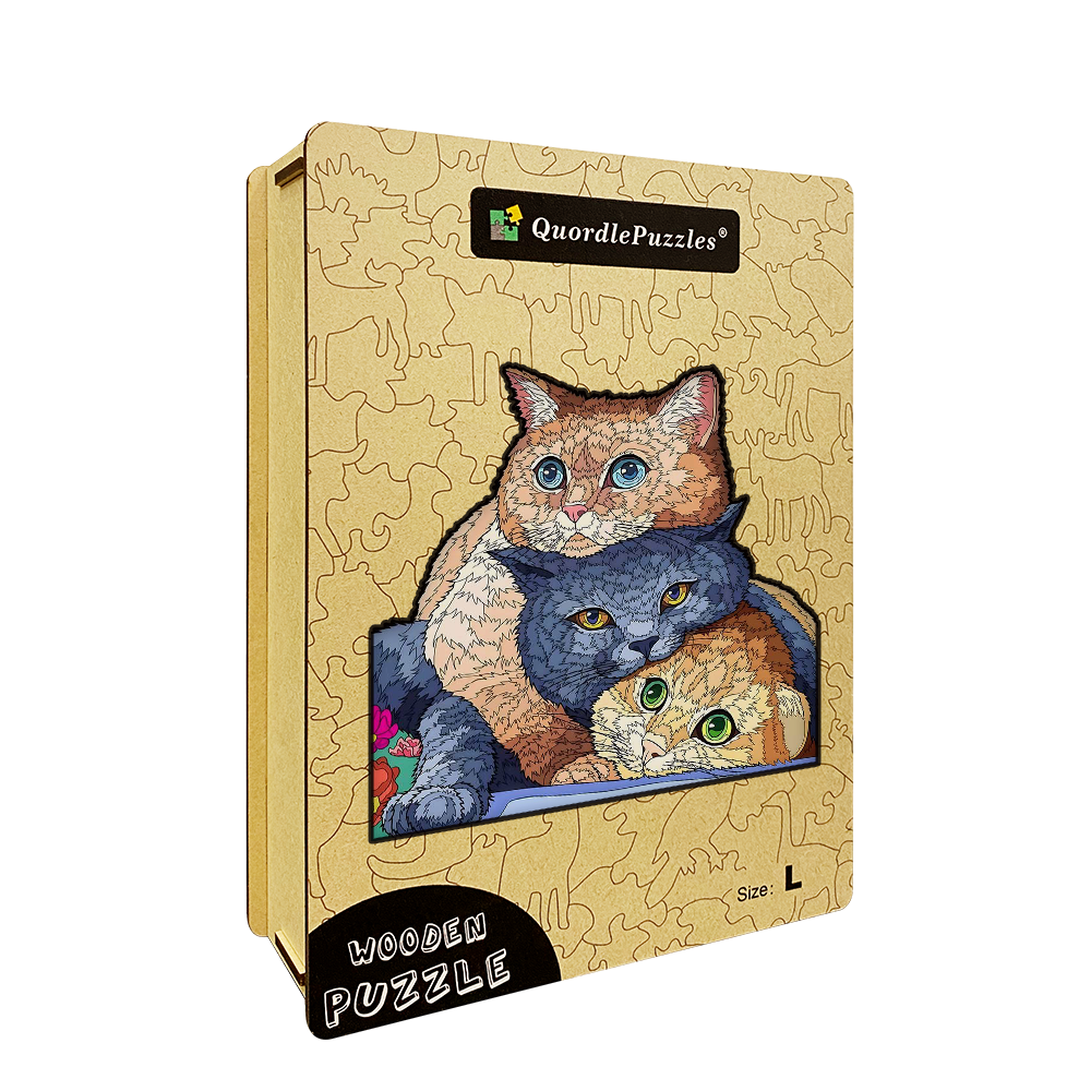 Puzzle tri mačky