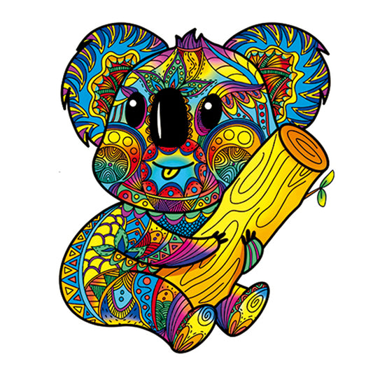 Farebné puzzle s koalou