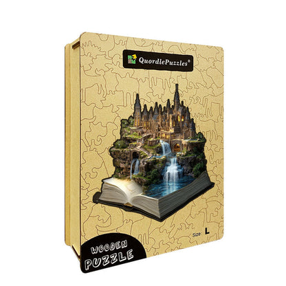 3D gotický hrad drevené puzzle