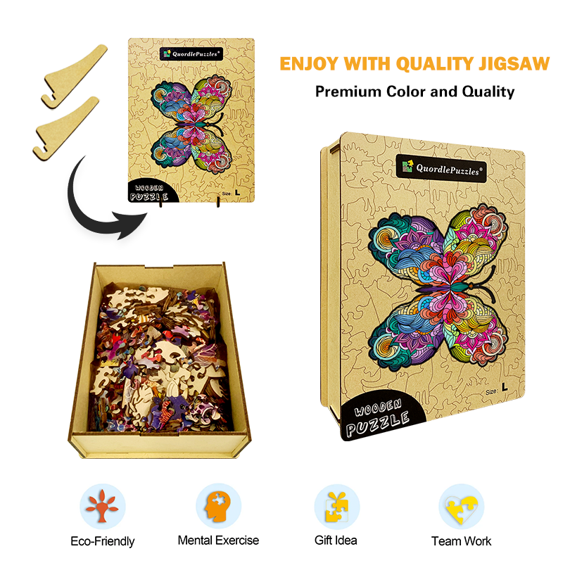 Puzzle farebná edícia butterfly