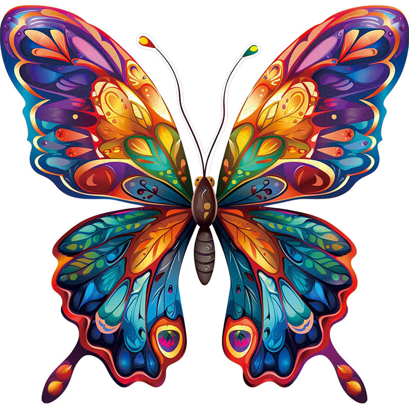 Vibrant butterfly art