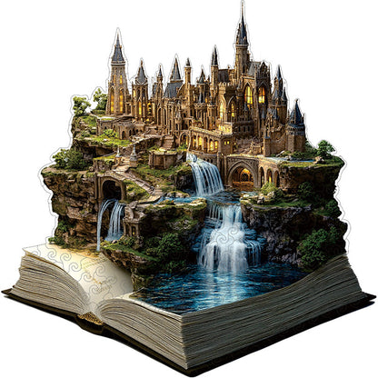 3D gotický hrad drevené puzzle