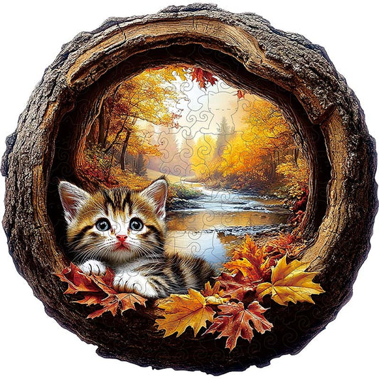 3D Drewniane Puzzle Smoki o Zmierzchu
