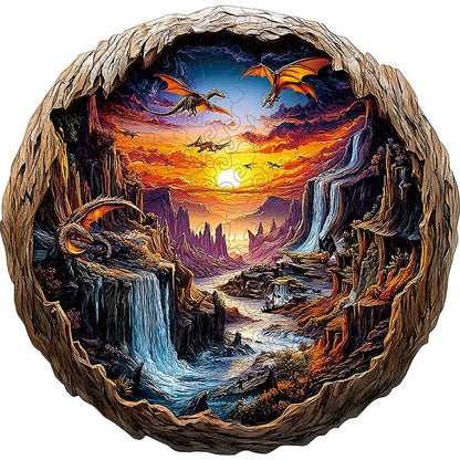 3D Drewniane Puzzle Świecące Drzewo