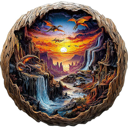 3D Drewniane Puzzle Świecące Drzewo