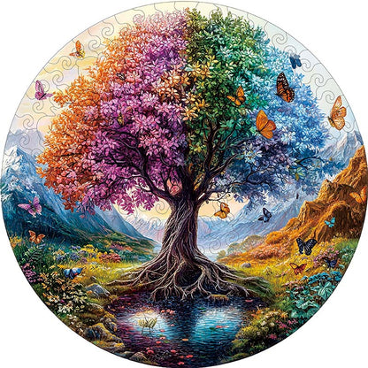 3D Drewniane Puzzle Kot pod Gwieździstym Niebem