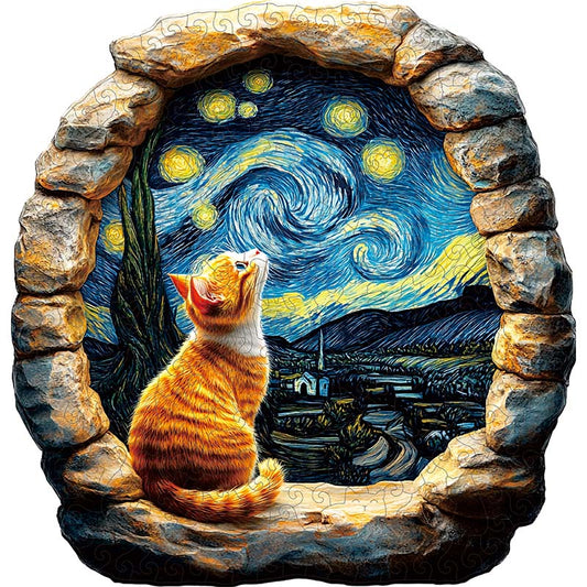 3D Drewniane Puzzle Chata pod Zorzą Polarną