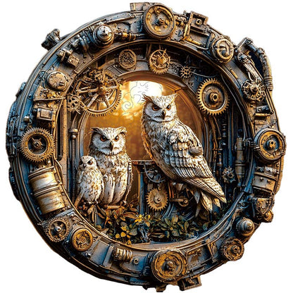 3D Drewniane Puzzle Kot pod Gwieździstym Niebem
