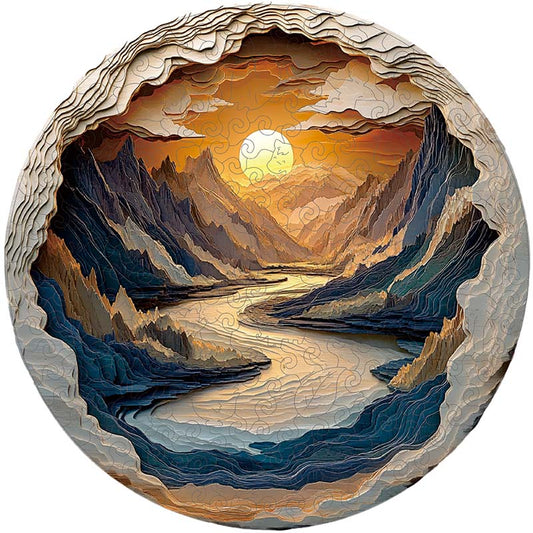 3D Drewniane Puzzle Sowy w Lesie