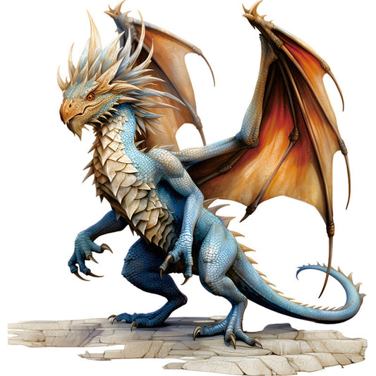 Izolovaný klipart fantasy drak