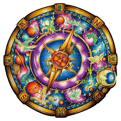 Puzzle s kompasom