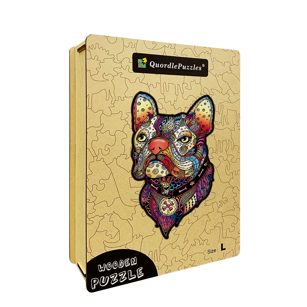 Farebné puzzle francúzsky buldoček