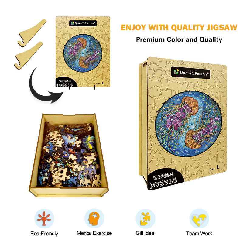 Dvojité puzzle medúzy
