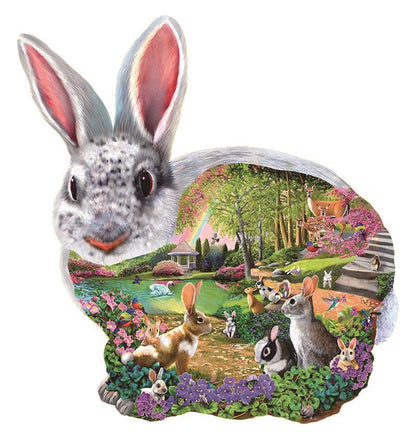 Drevená skladačka bunny hollow