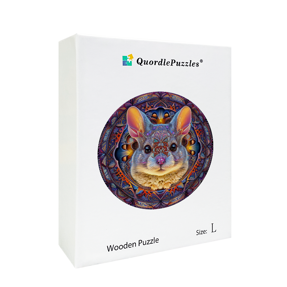 Drevená skladačka mandala hare