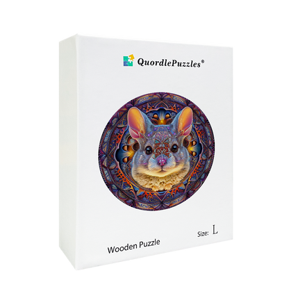 Drevená skladačka mandala hare