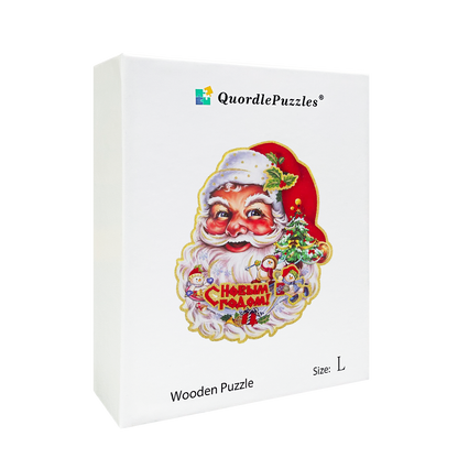 Puzzle santa na vianoce