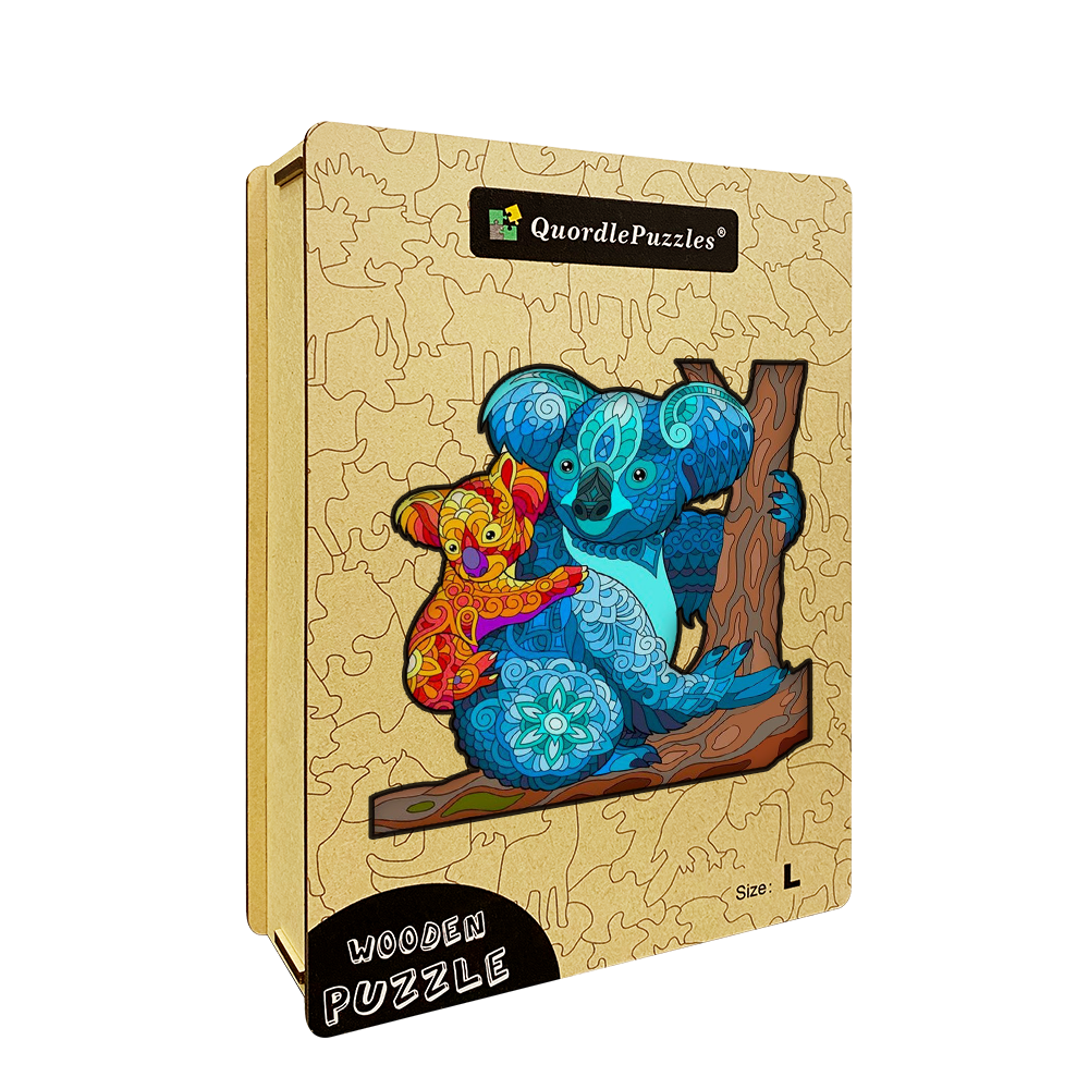 Puzzle matka a dieťa s koalou