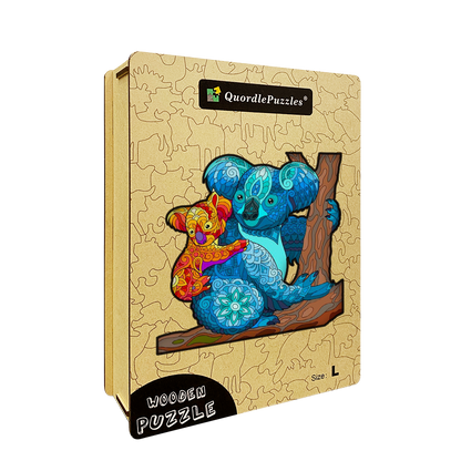 Puzzle matka a dieťa s koalou