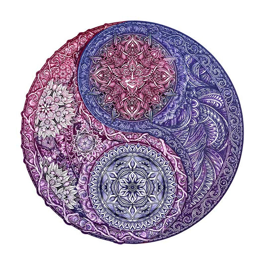 Mandala kvetinové puzzle
