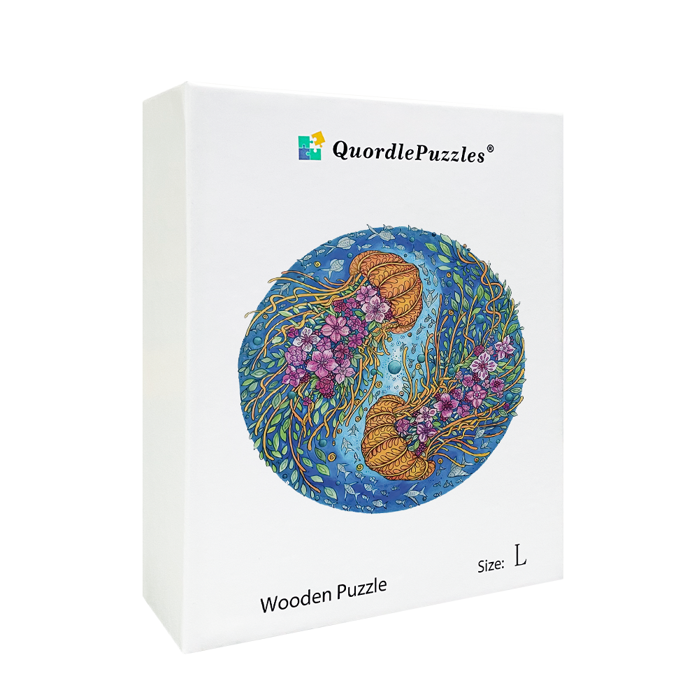 Dvojité puzzle medúzy