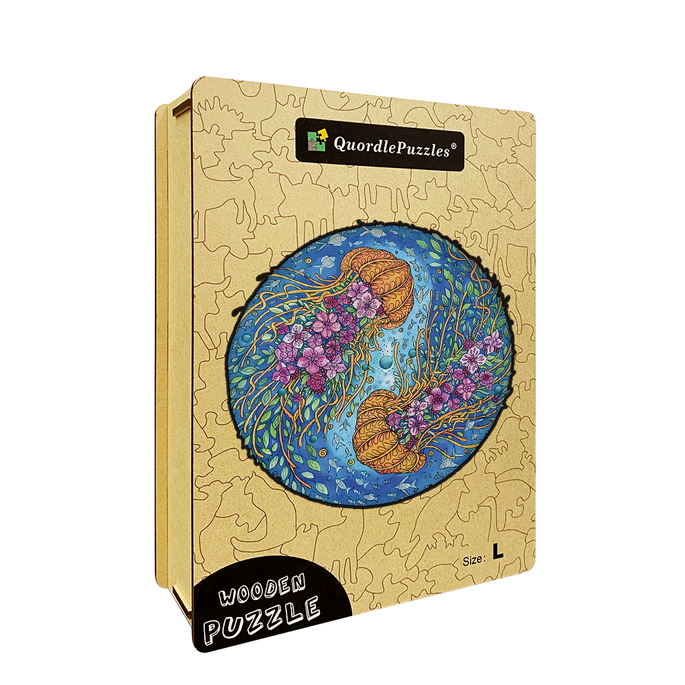 Dvojité puzzle medúzy