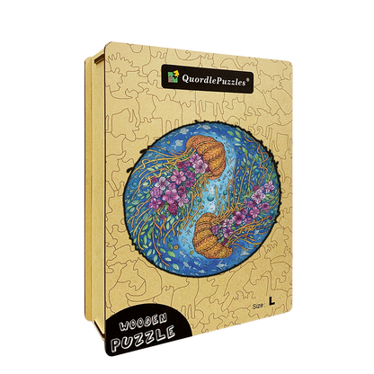 Dvojité puzzle medúzy