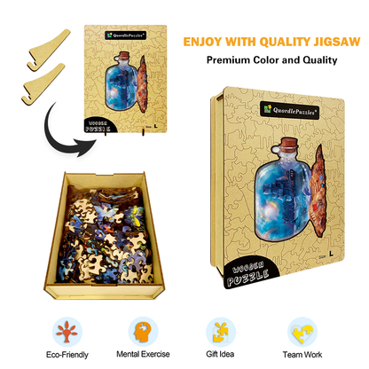 Puzzle s fľašou snov
