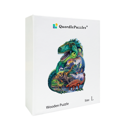 Puzzle dinosaury a sopky