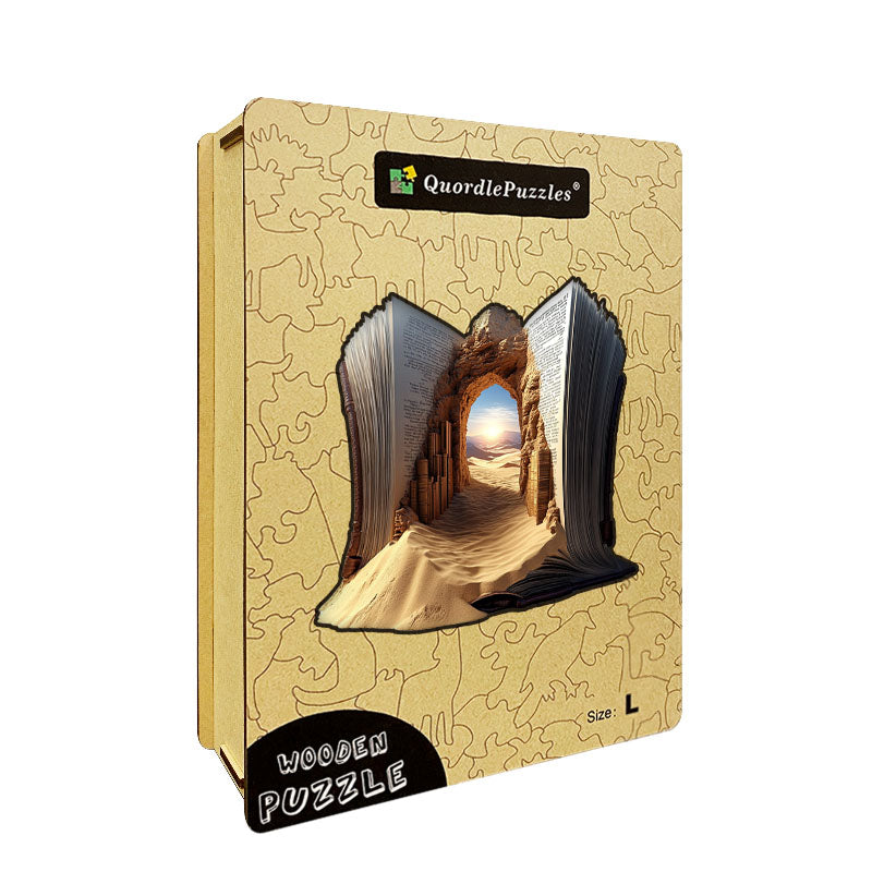 3D púštna brána drevené puzzle
